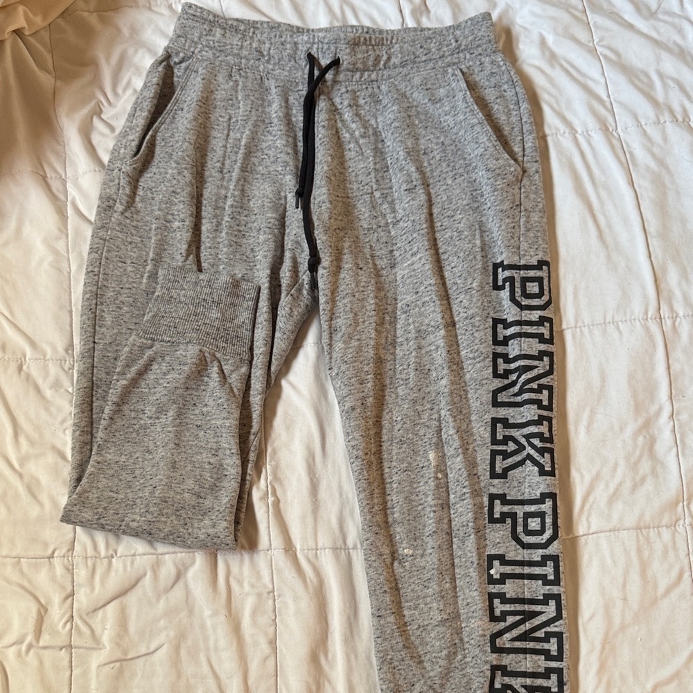 PINK Victoria's Secret Heather Gray Joggers